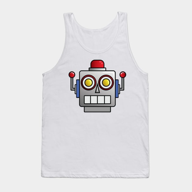 RPGBOT Robot Head Full Color Tank Top by RPGBOT